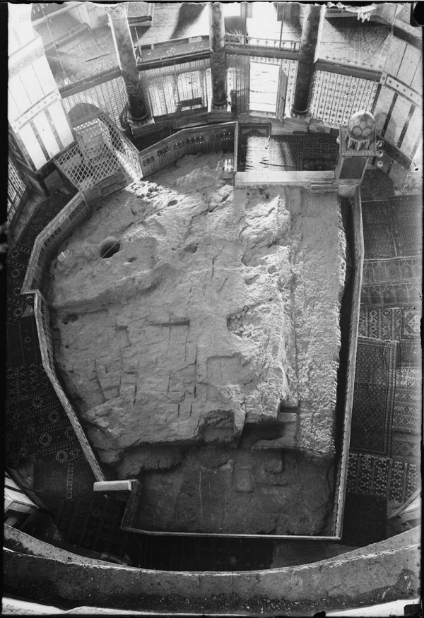 The Foundation Stone (al-Sakhrah) inside the Dome of the Rock